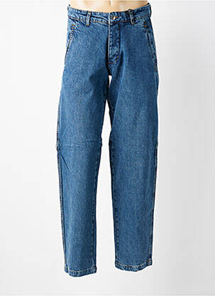 Jeans coupe droite fermeture boutonnée sur le devant bleu DAYTONA homme
