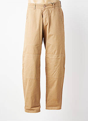 Pantalon chino tissage popeline taille normale beige DAYTONA homme