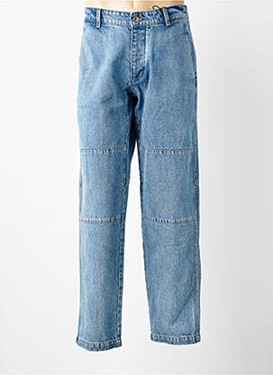 Jeans coupe droite fermeture boutonnée sur le devant bleu clair DAYTONA homme