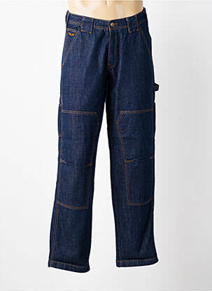 Jeans coupe droite fermeture zippée sous rabat boutonné taille normale bleu DAYTONA homme