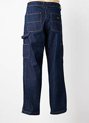 Jeans coupe droite fermeture zippée sous rabat boutonné taille normale bleu DAYTONA homme