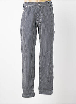 Jeans coupe droite fermeture zippée sous rabat boutonné taille normale bleu IRON AND RESIN homme