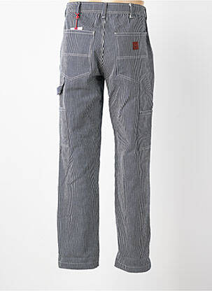 Jeans coupe droite fermeture zippée sous rabat boutonné taille normale bleu IRON AND RESIN homme