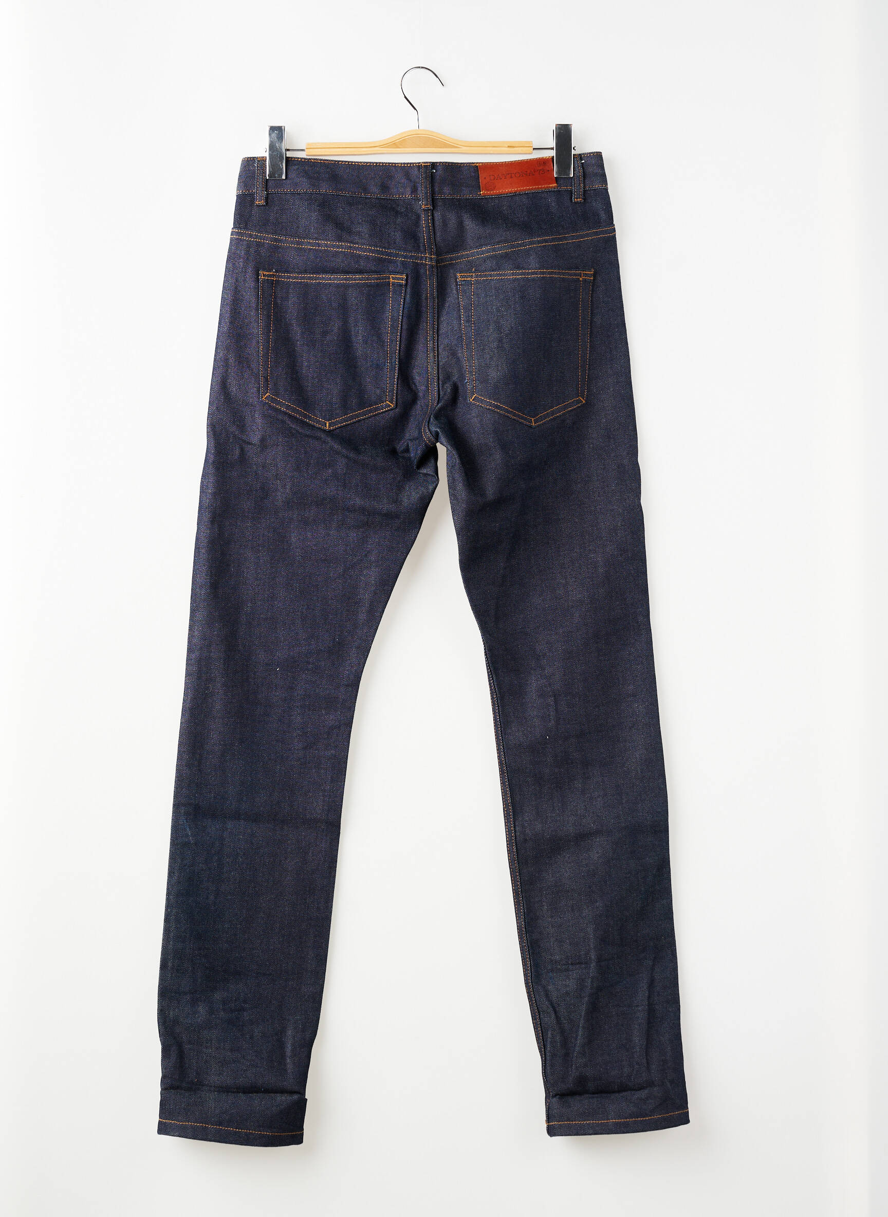 Jeans coupe slim fermeture boutonnée sur le devant taille normale bleu DAYTONA homme
