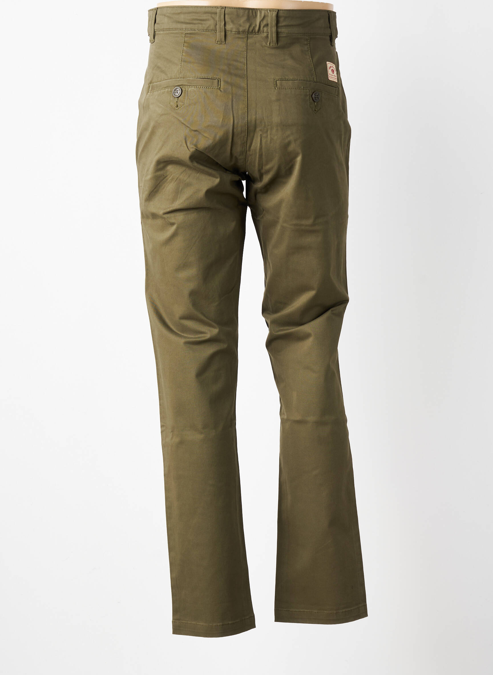 Pantalon chino tissage popeline taille normale vert IRON AND RESIN homme