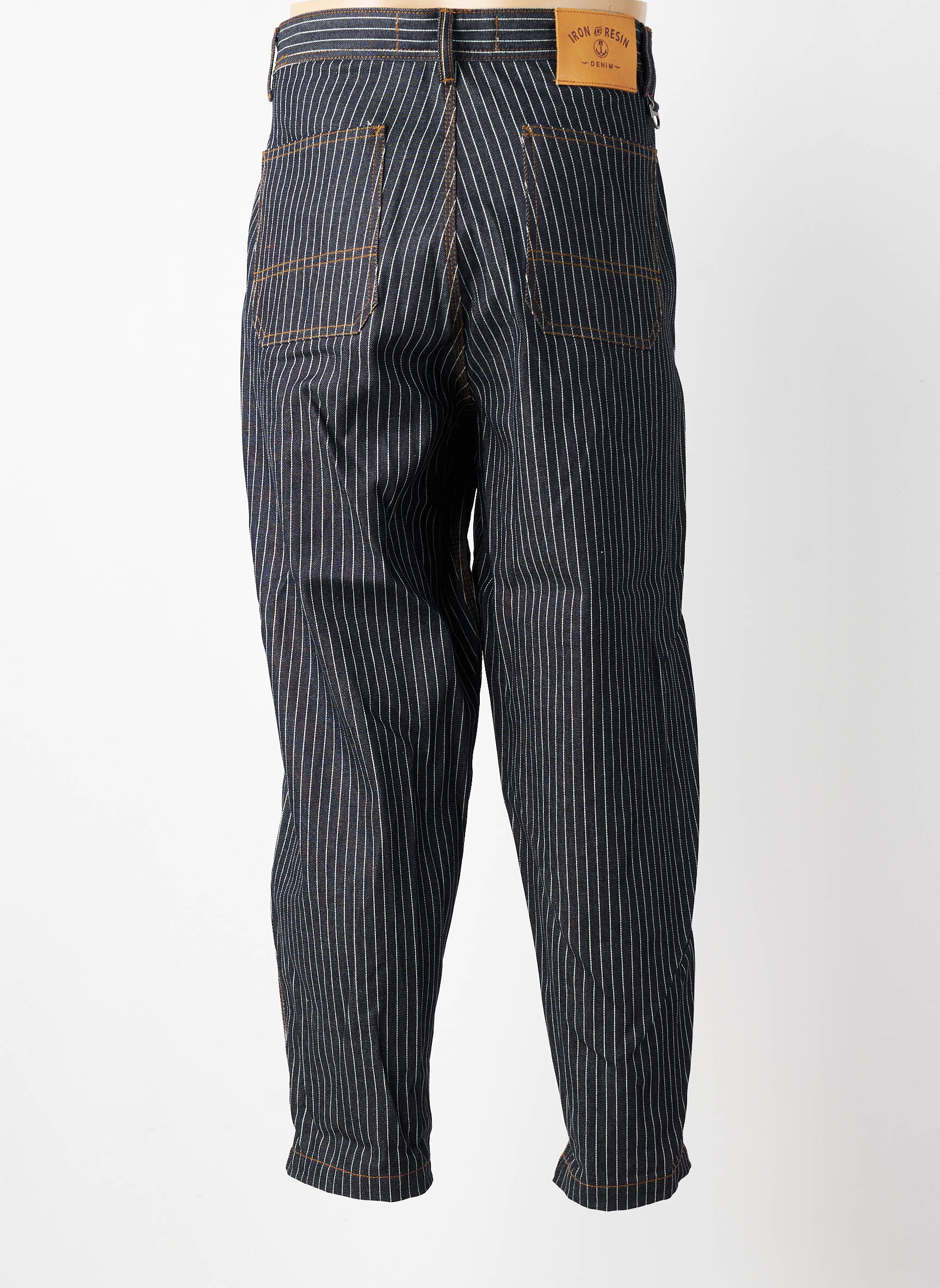 Jeans coupe droite stretch taille normale bleu IRON AND RESIN homme