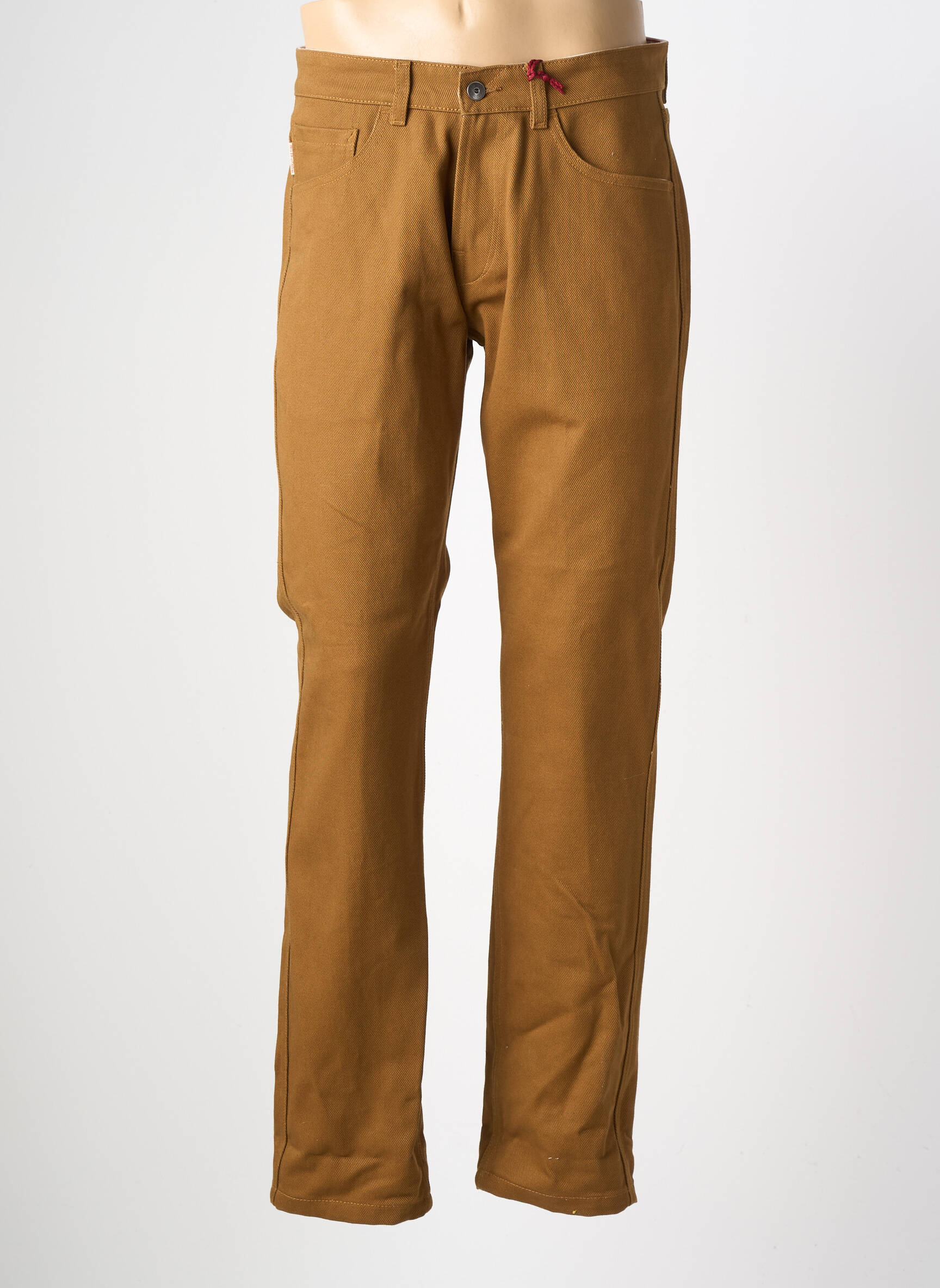 Jeans coupe slim stretch taille normale marron IRON AND RESIN homme