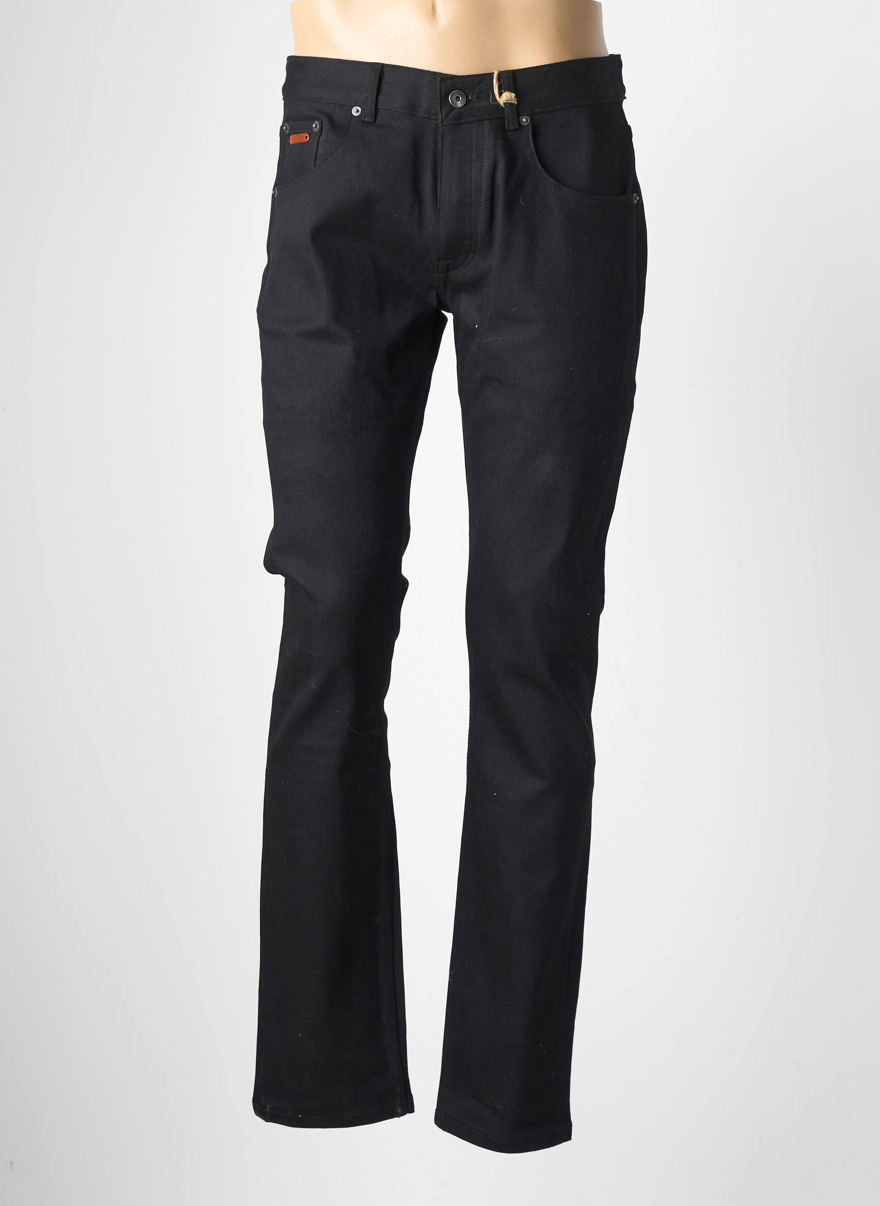 Jeans coupe slim fermeture boutonnée sur le devant taille normale noir DAYTONA homme