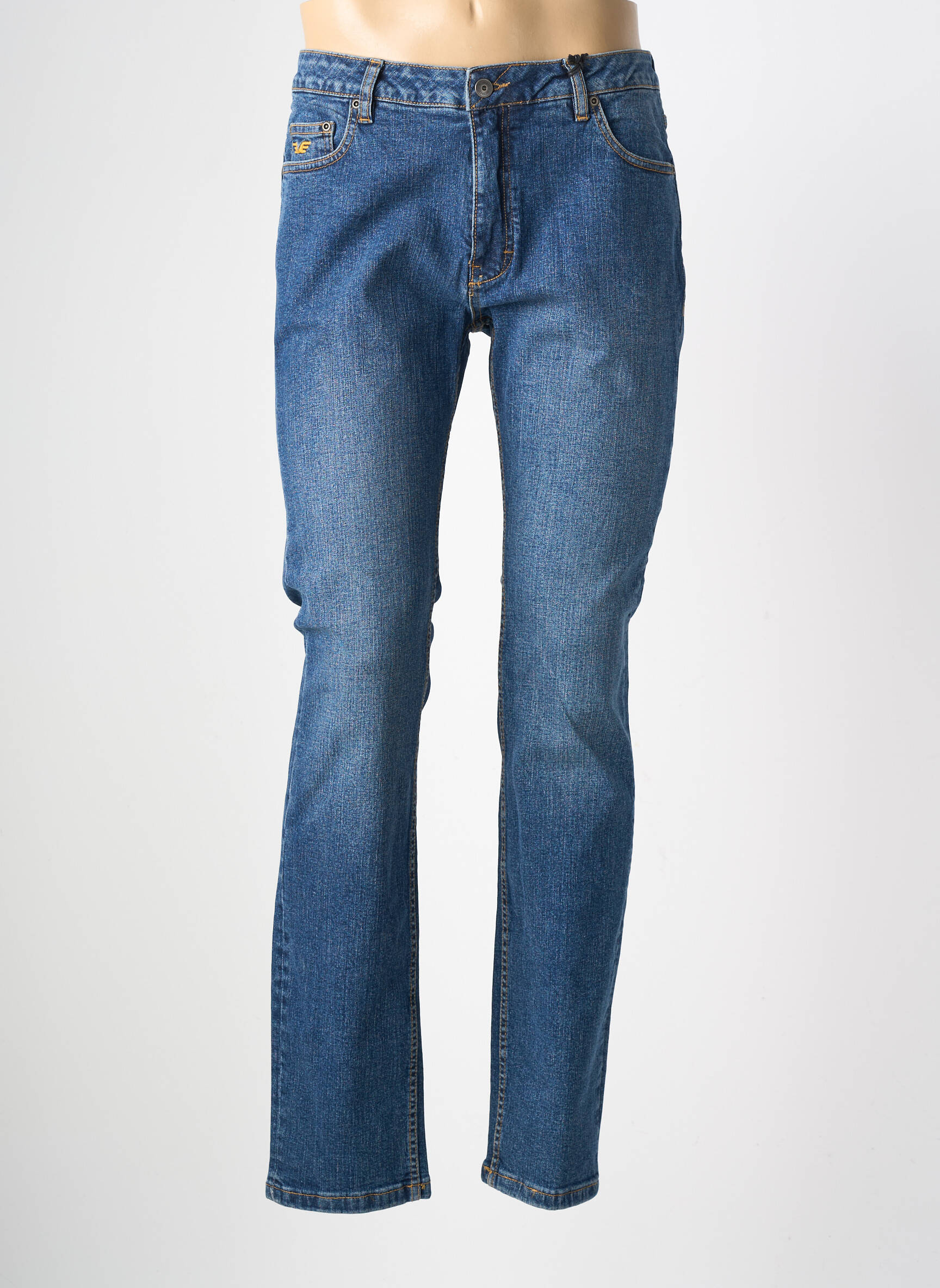 Jeans coupe slim stretch taille normale bleu DAYTONA homme