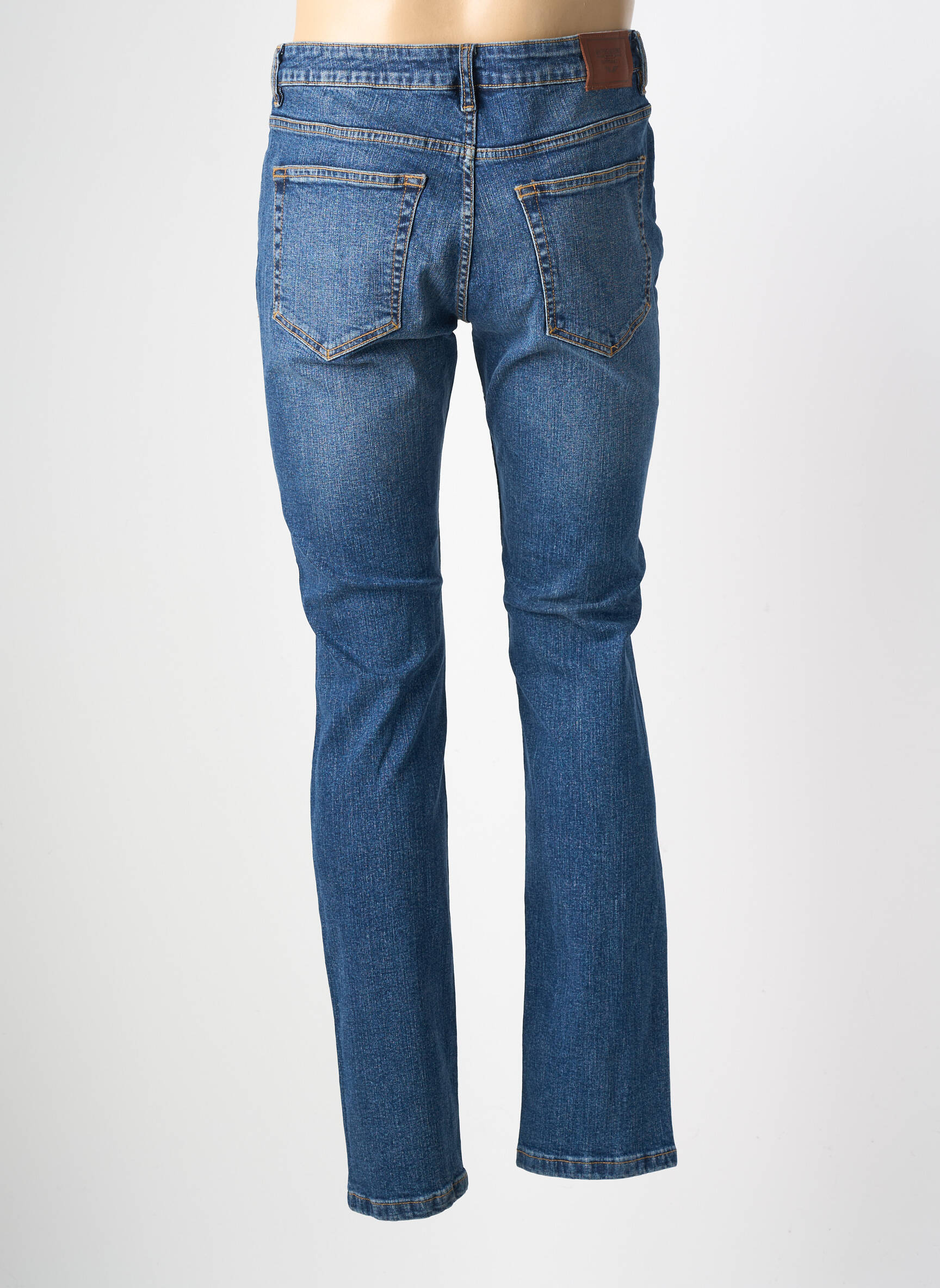 Jeans coupe slim stretch taille normale bleu DAYTONA homme