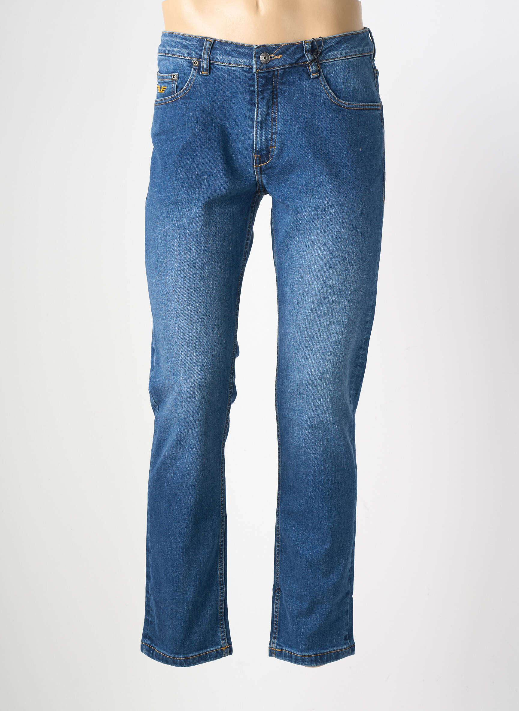 Jeans coupe slim stretch taille normale bleu DAYTONA homme