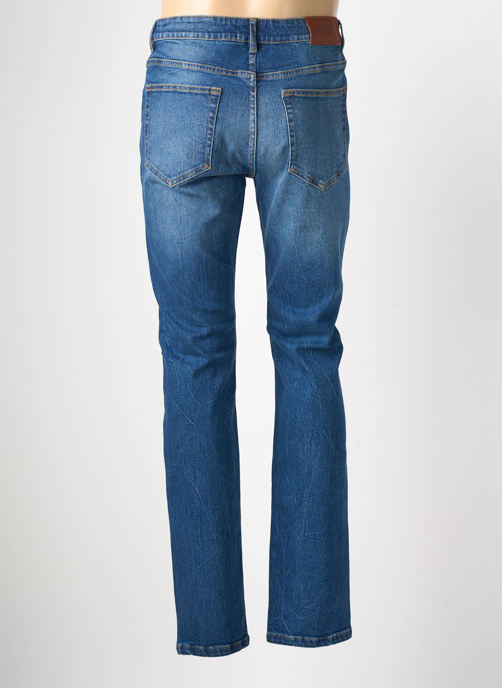 Jeans coupe slim stretch taille normale bleu DAYTONA homme