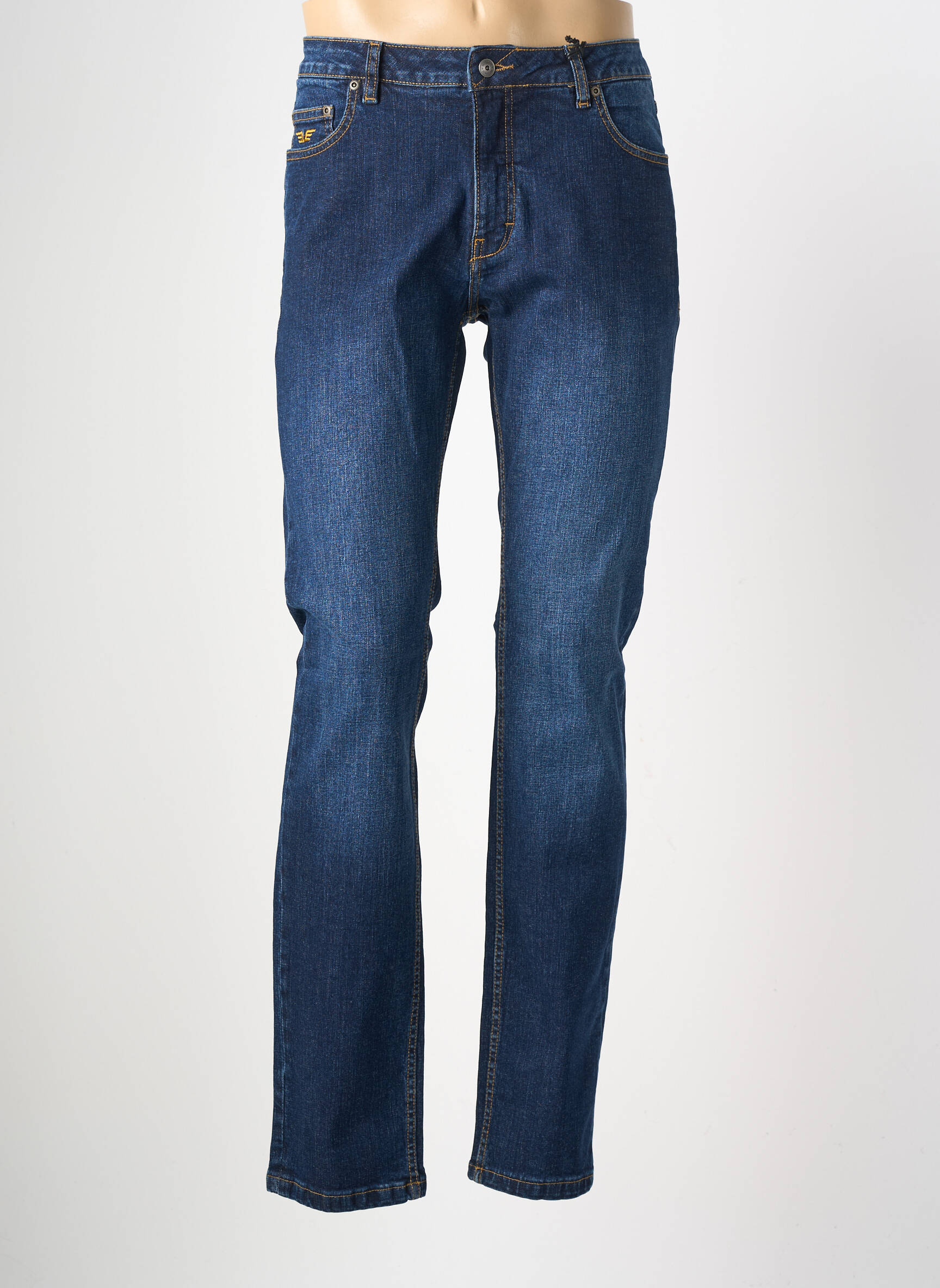 Jeans coupe slim stretch taille normale bleu DAYTONA homme