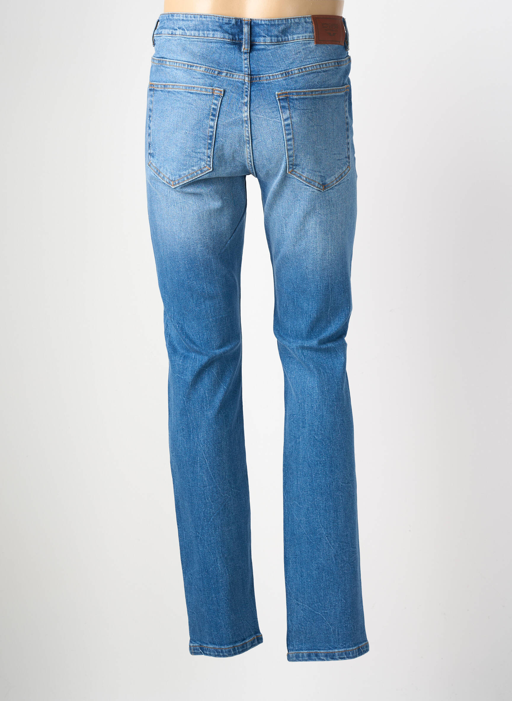Jeans coupe slim stretch taille normale bleu DAYTONA homme