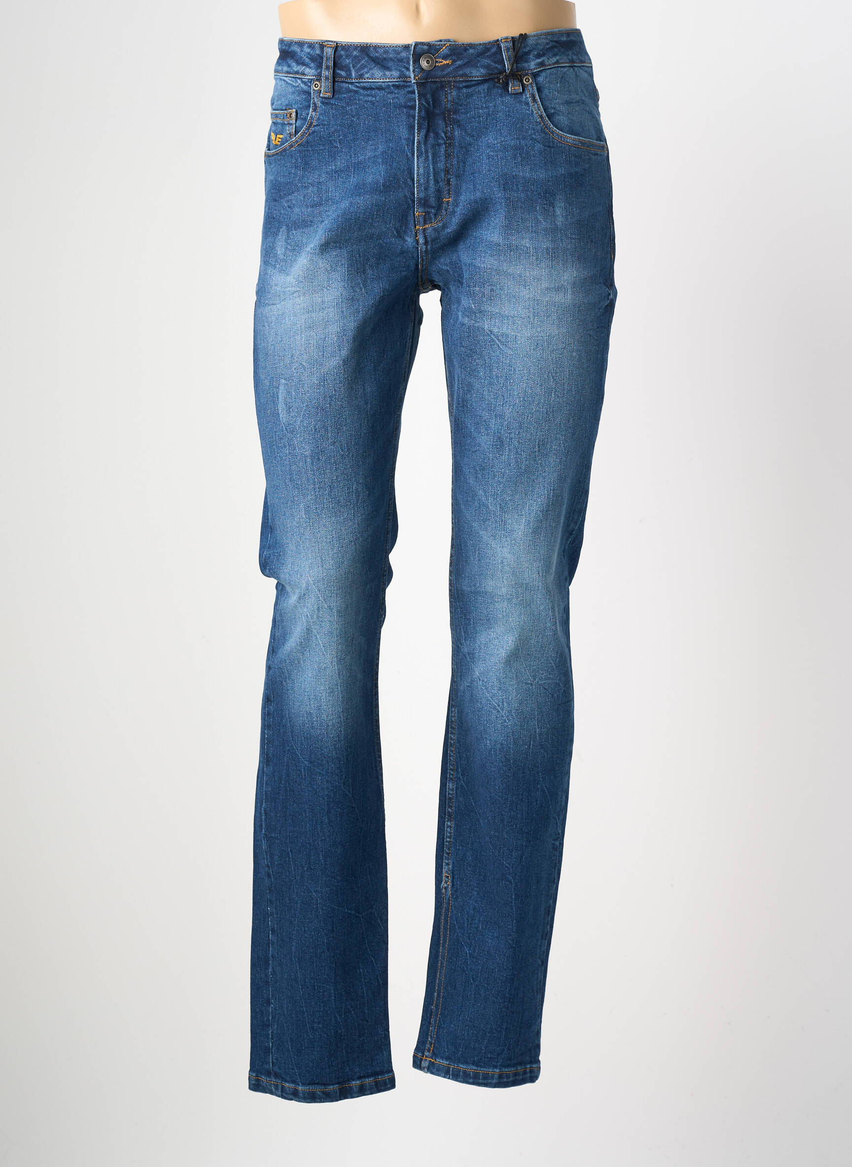 Jeans coupe slim stretch taille normale bleu DAYTONA homme