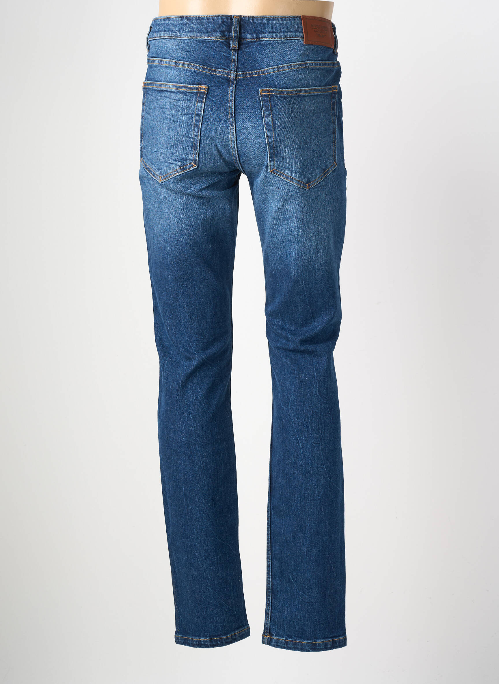 Jeans coupe slim stretch taille normale bleu DAYTONA homme
