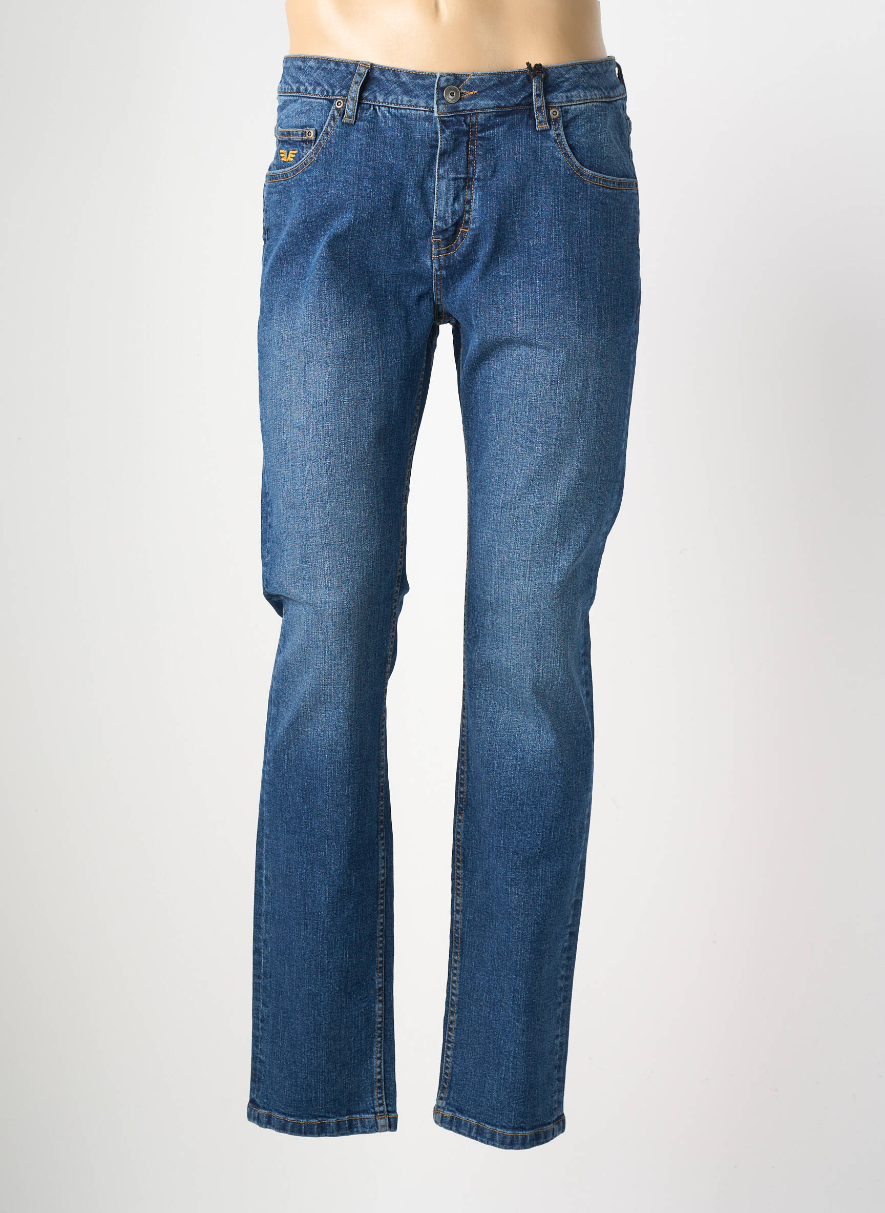 Jeans coupe slim stretch bleu DAYTONA homme