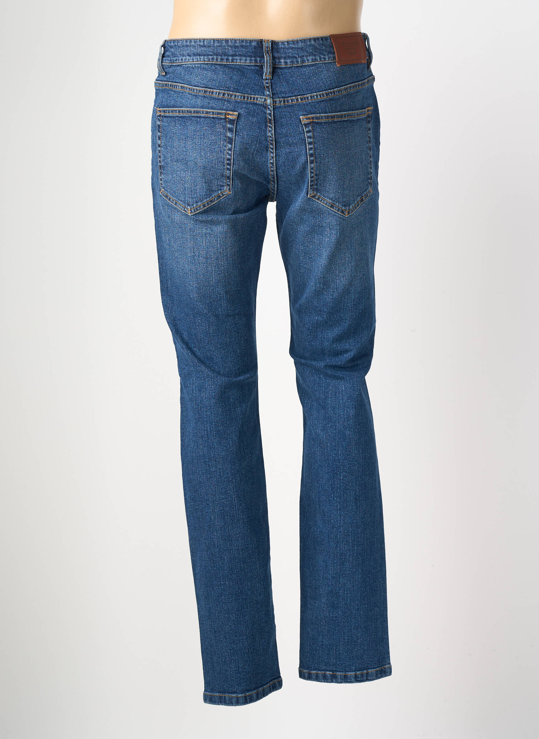 Jeans coupe slim stretch bleu DAYTONA homme