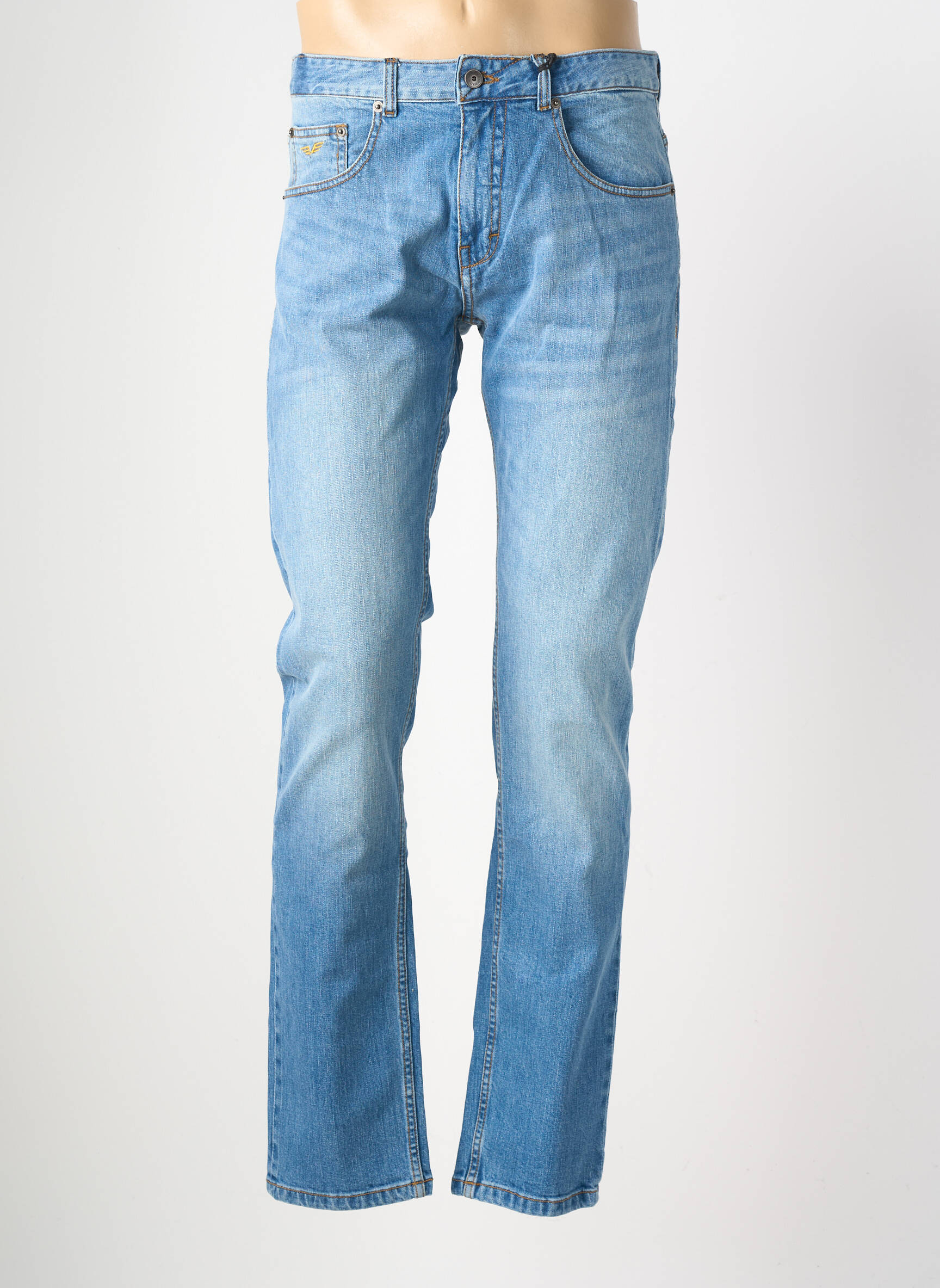 Jeans coupe slim stretch taille normale bleu DAYTONA homme