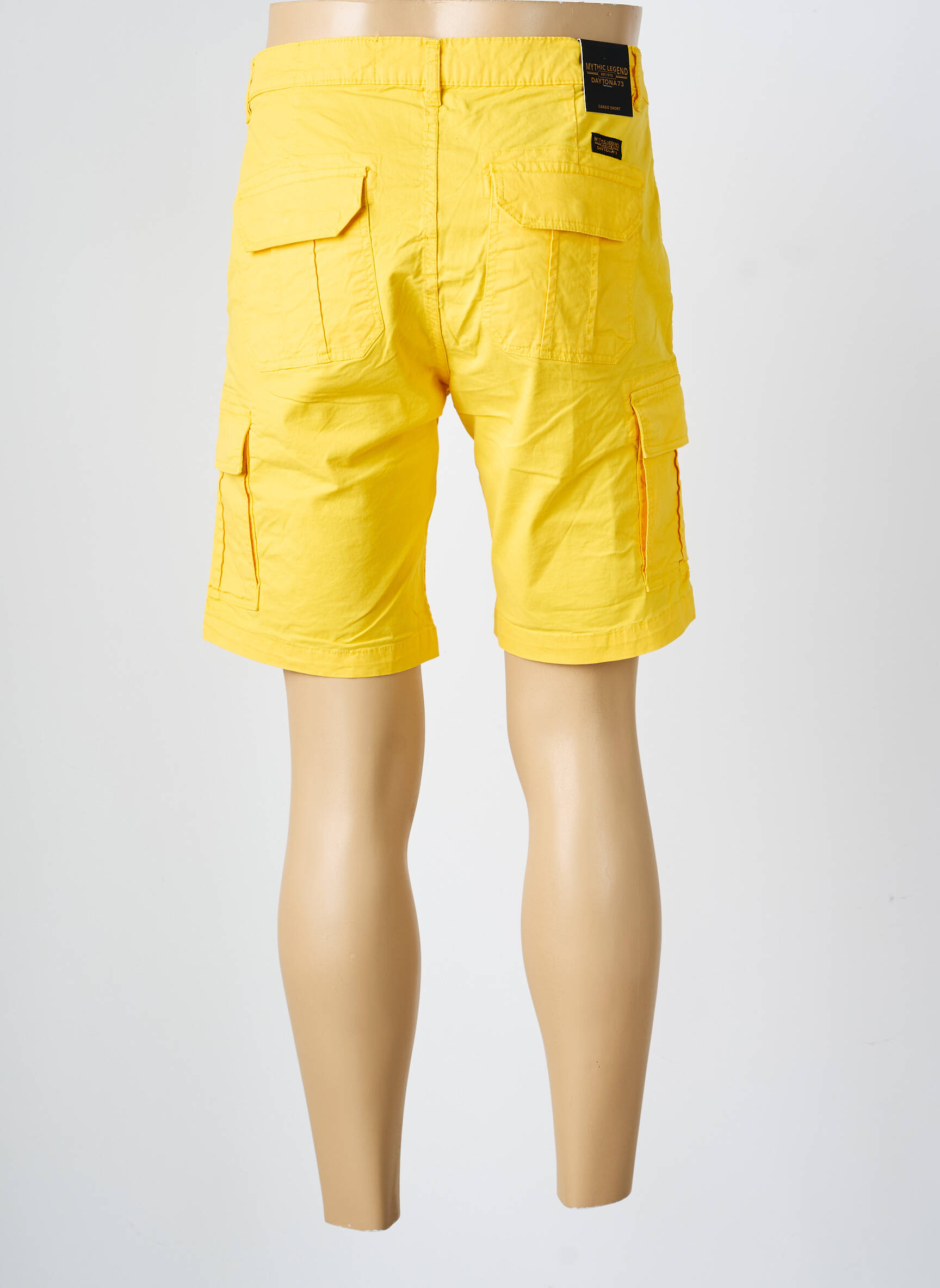 Bermuda tissage popeline taille normale jaune DAYTONA homme