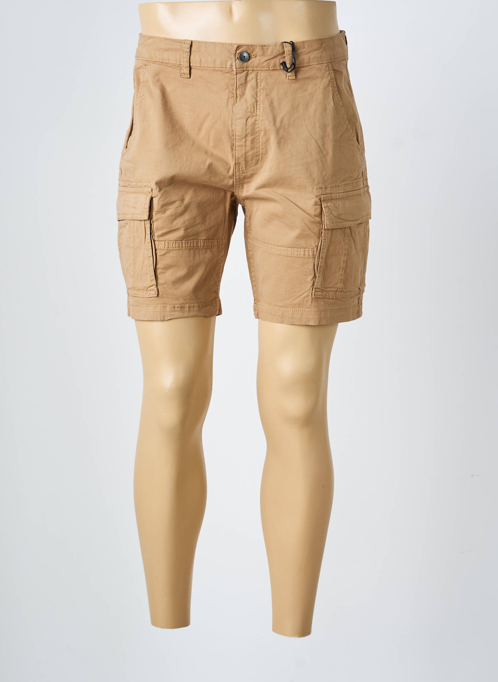 Bermuda coupe droite marron DAYTONA homme