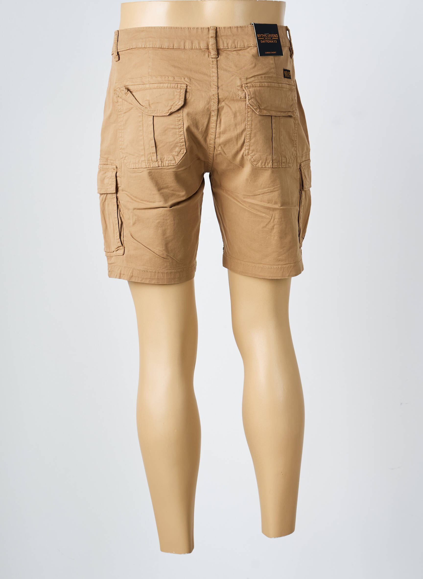 Bermuda coupe droite marron DAYTONA homme