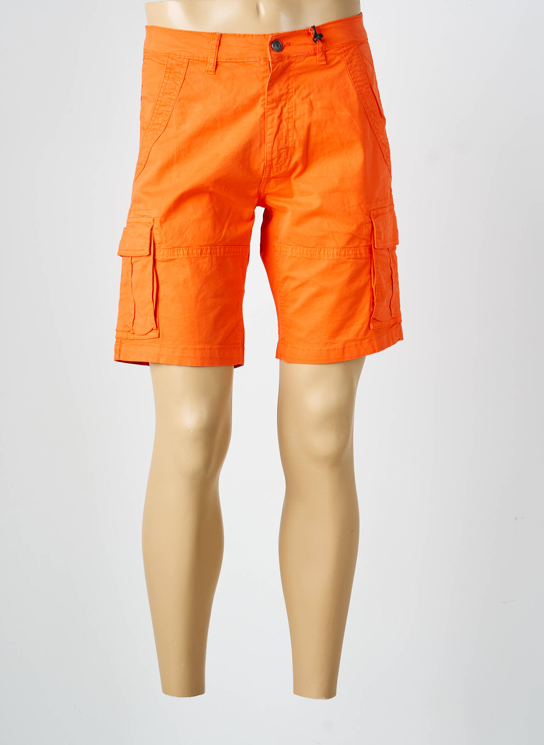 Bermuda tissage popeline taille normale orange DAYTONA homme