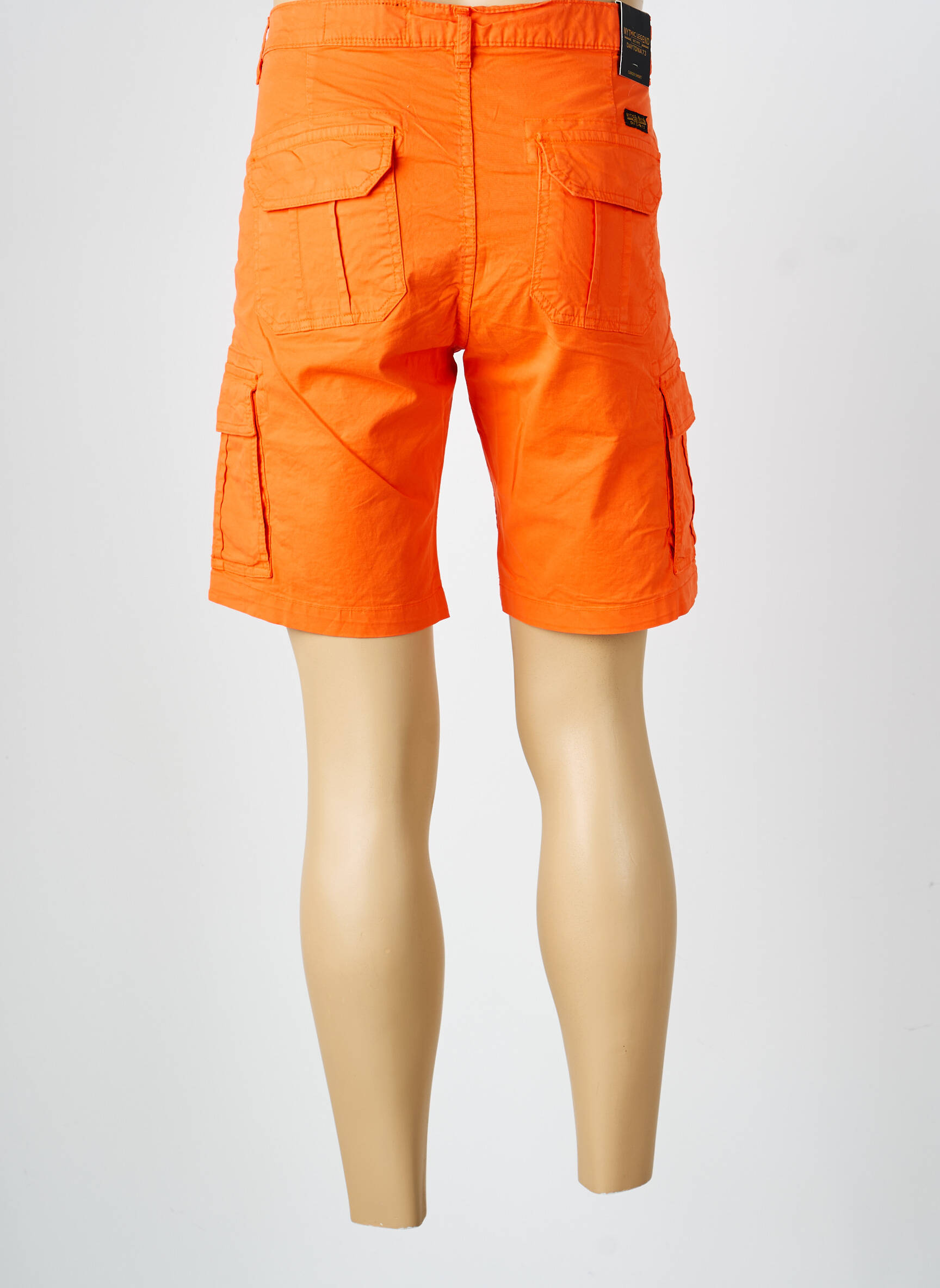 Bermuda tissage popeline taille normale orange DAYTONA homme