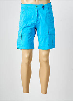 Bermuda tissage popeline taille normale bleu DAYTONA homme