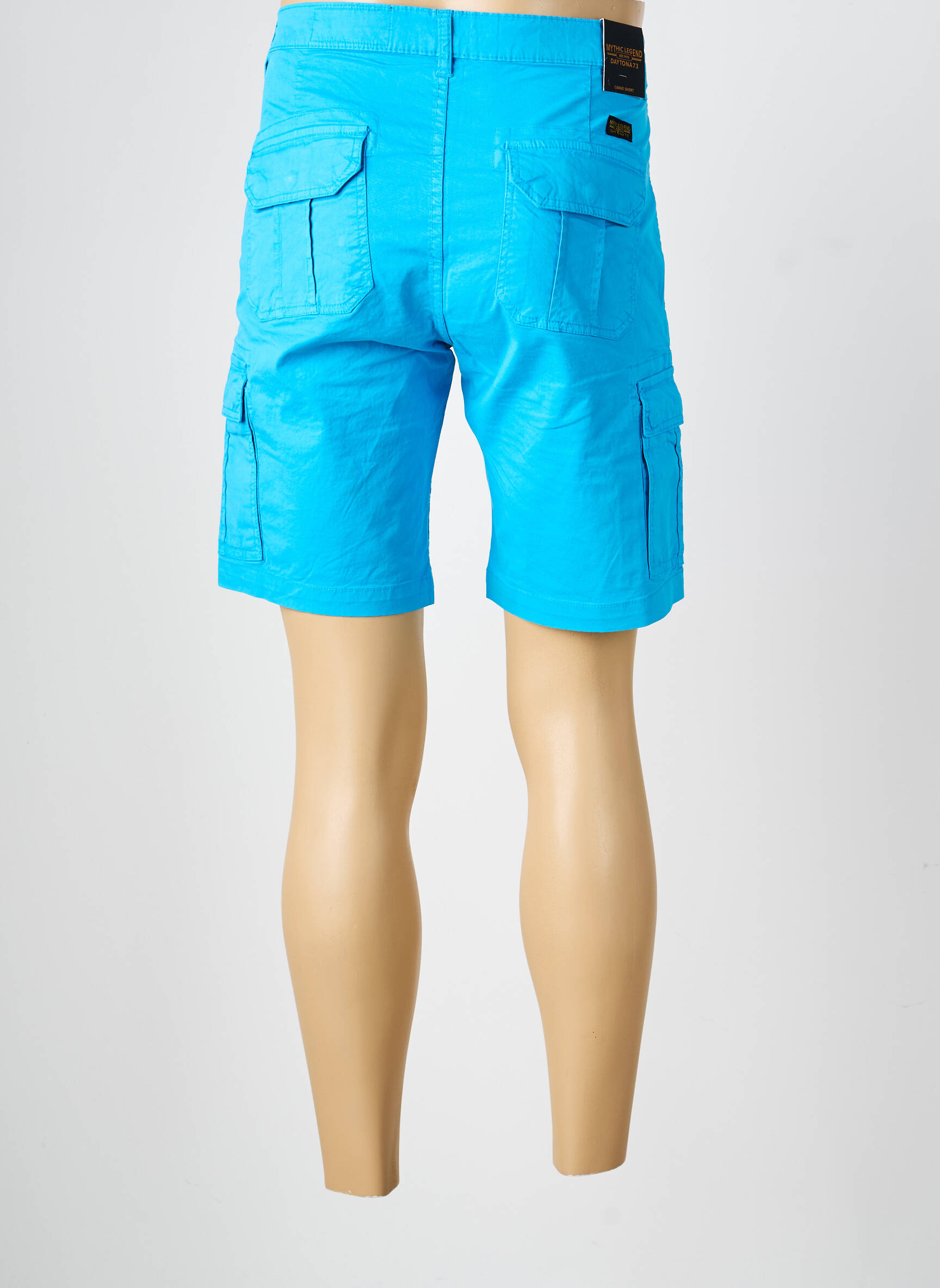 Bermuda tissage popeline taille normale bleu DAYTONA homme