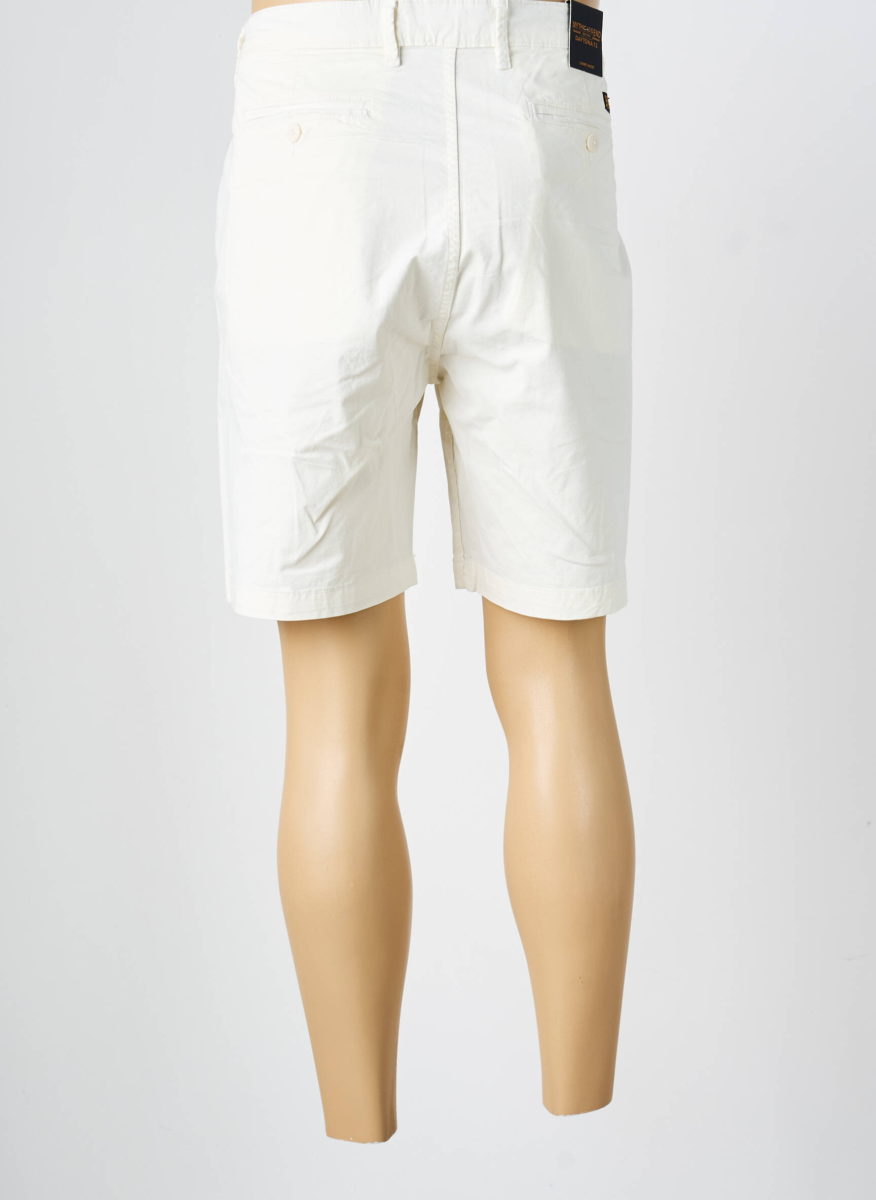 Bermuda stretch taille normale blanc DAYTONA homme