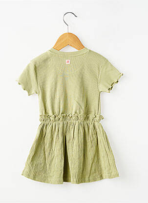 Robe mi-longue manches courtes manches courtes vert NOPPIES fille