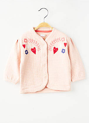 Veste casual fermeture pressionnée rose NOPPIES fille