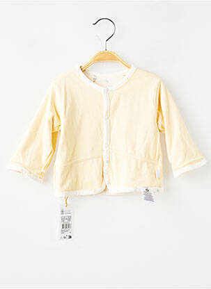 Gilet manches longues coupe droite beige NOPPIES fille