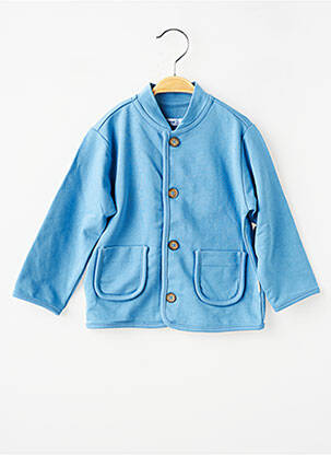 Gilet manches longues coupe droite bleu MAYORAL fille