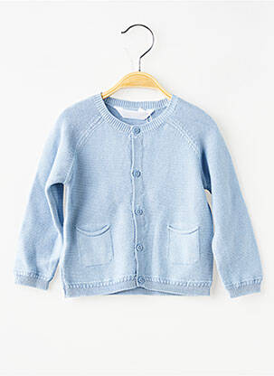 Gilet manches longues coupe droite bleu MAYORAL enfant