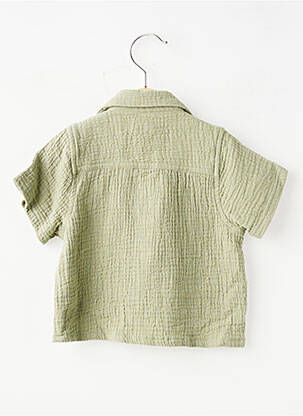Chemise manches courtes coupe droite vert NOPPIES garçon