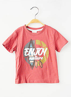 T-shirt coupe droite manches courtes rouge BOBOLI garçon