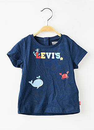 T-shirt coupe droite manches courtes bleu LEVI'S enfant
