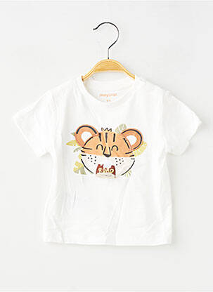 T-shirt coupe droite manches courtes blanc MAYORAL garçon