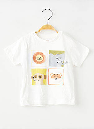 T-shirt coupe droite manches courtes blanc MAYORAL garçon