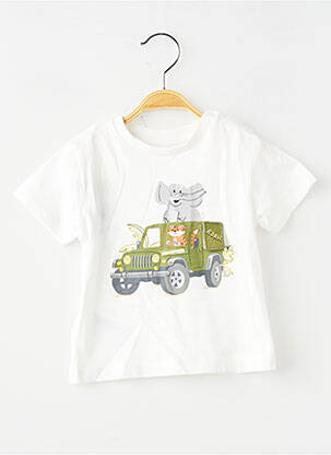 T-shirt coupe droite manches courtes blanc MAYORAL garçon