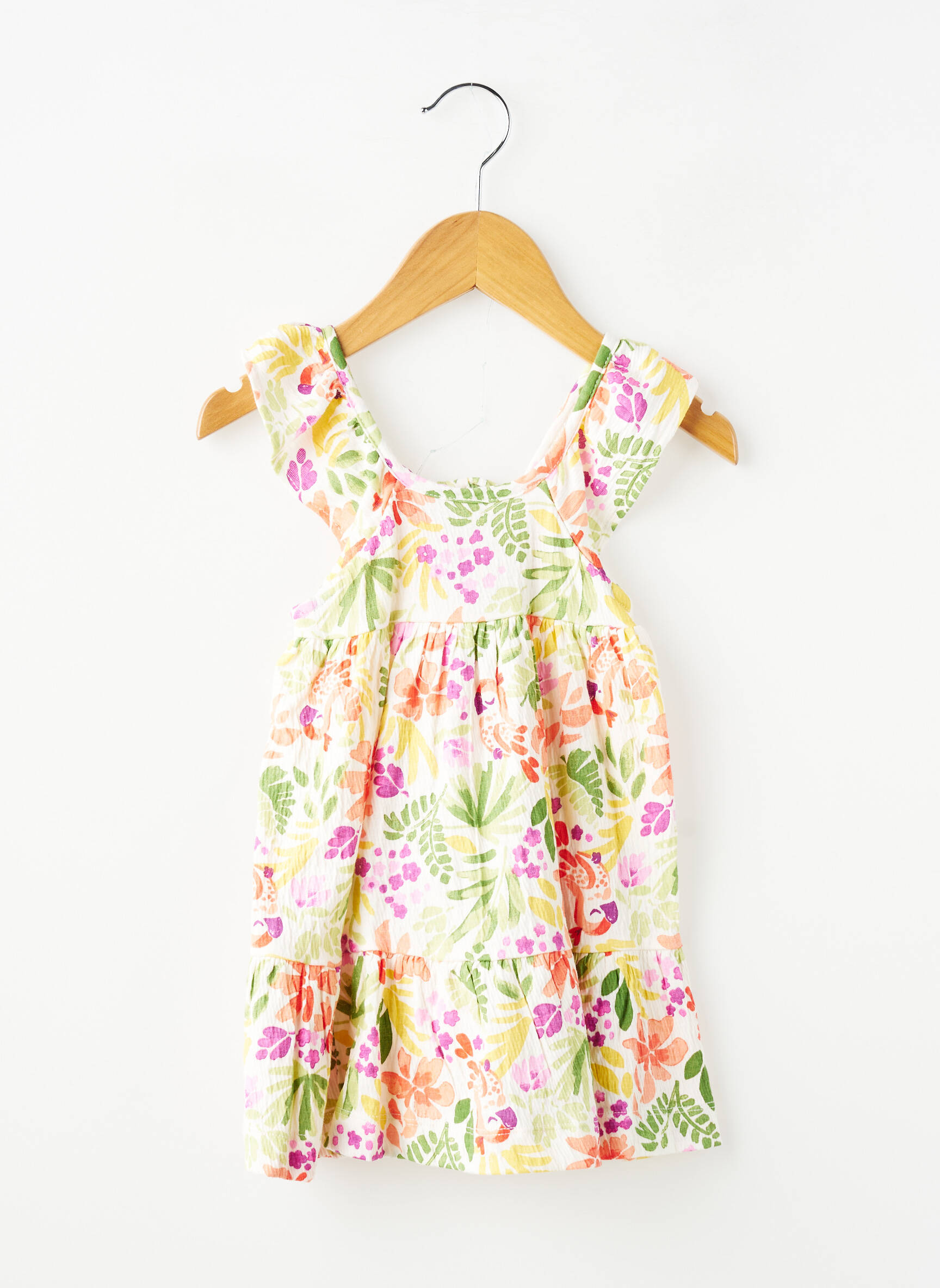 Robe mi-longue sans manche sans manche blanc MAYORAL fille