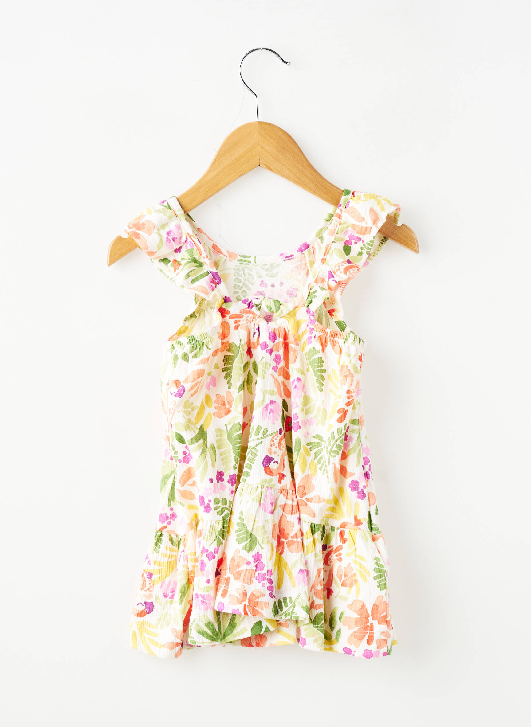 Robe mi-longue sans manche sans manche blanc MAYORAL fille