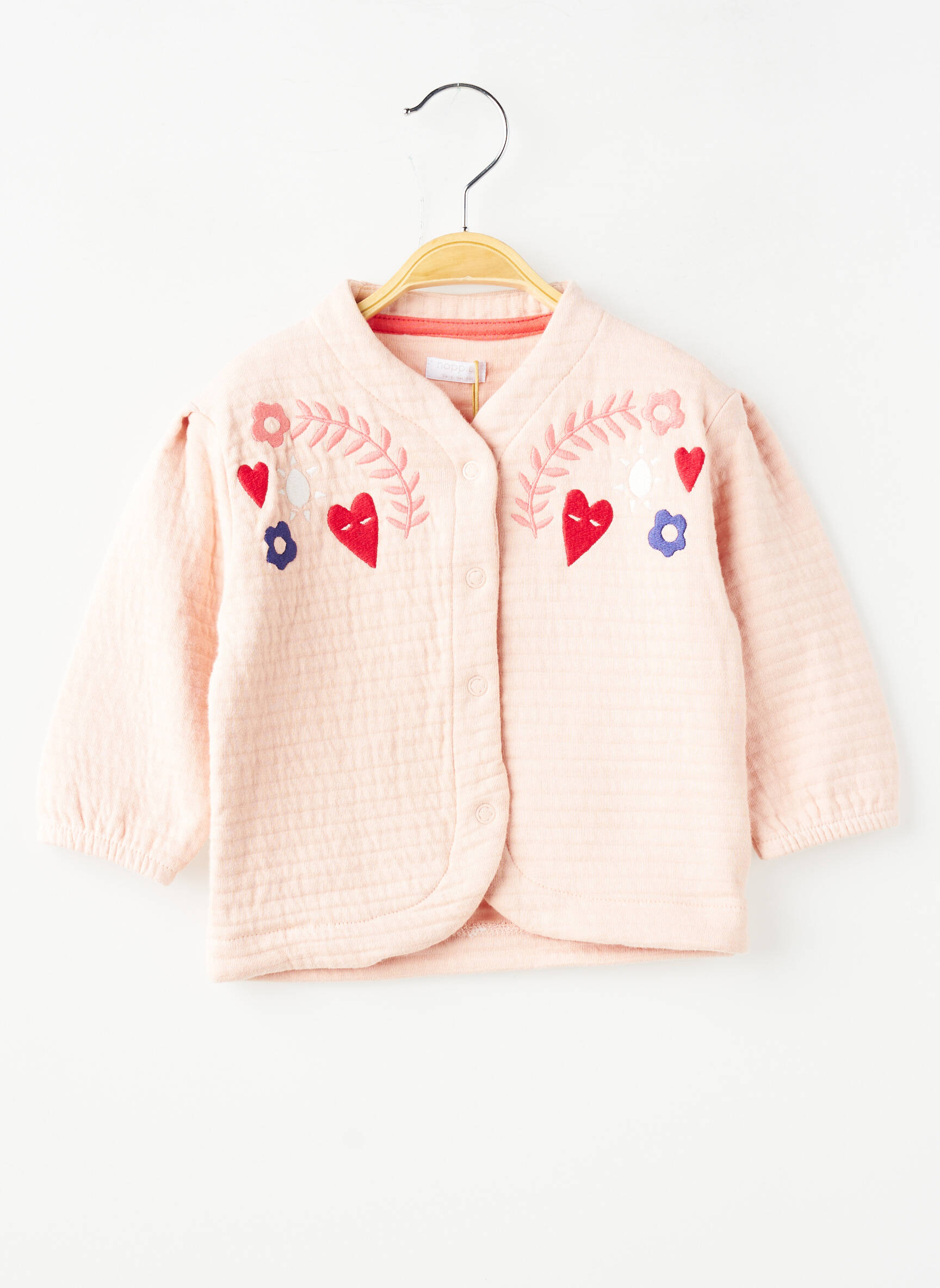 Veste casual fermeture pressionnée rose NOPPIES fille