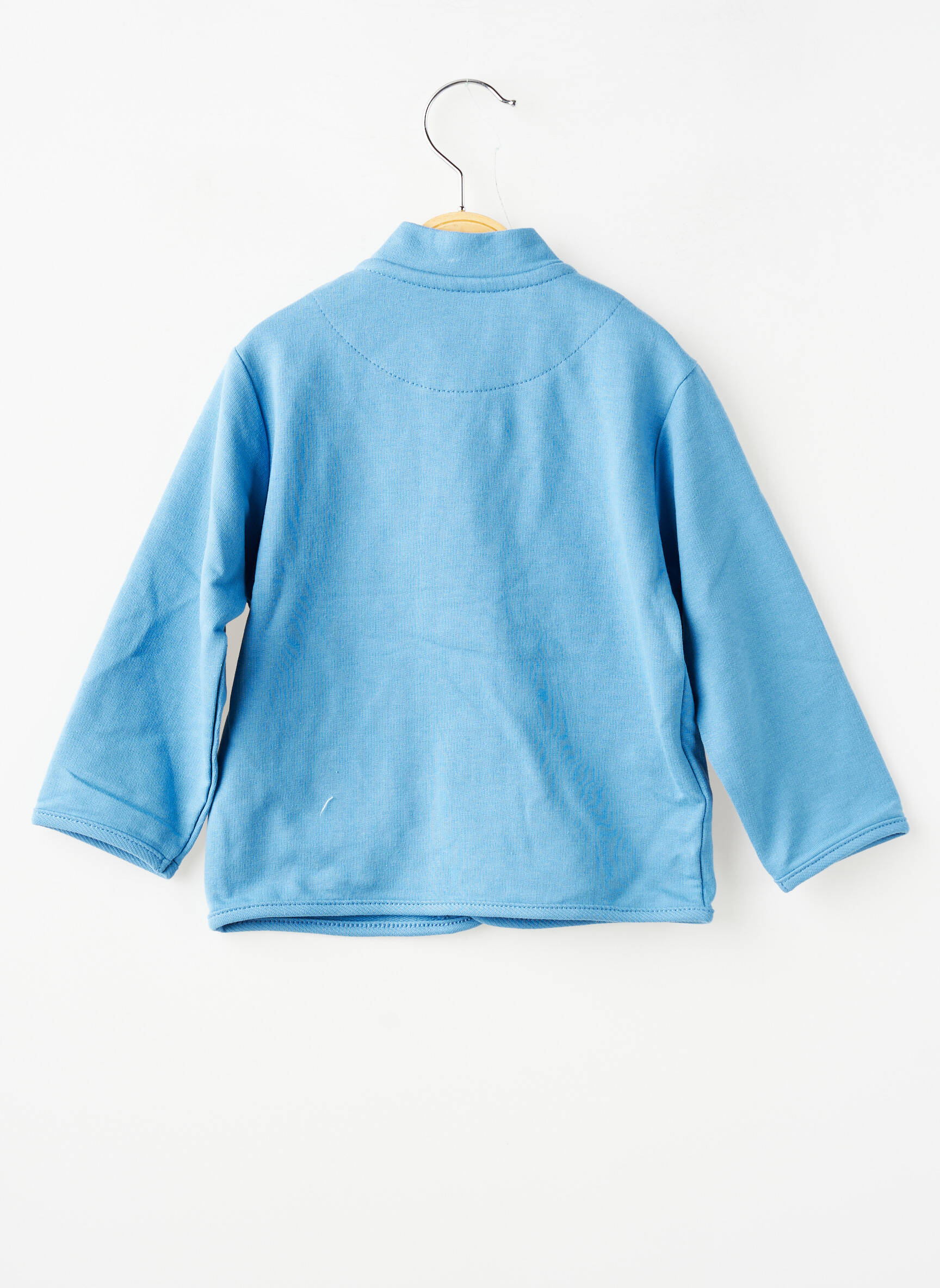 Gilet manches longues coupe droite bleu MAYORAL fille