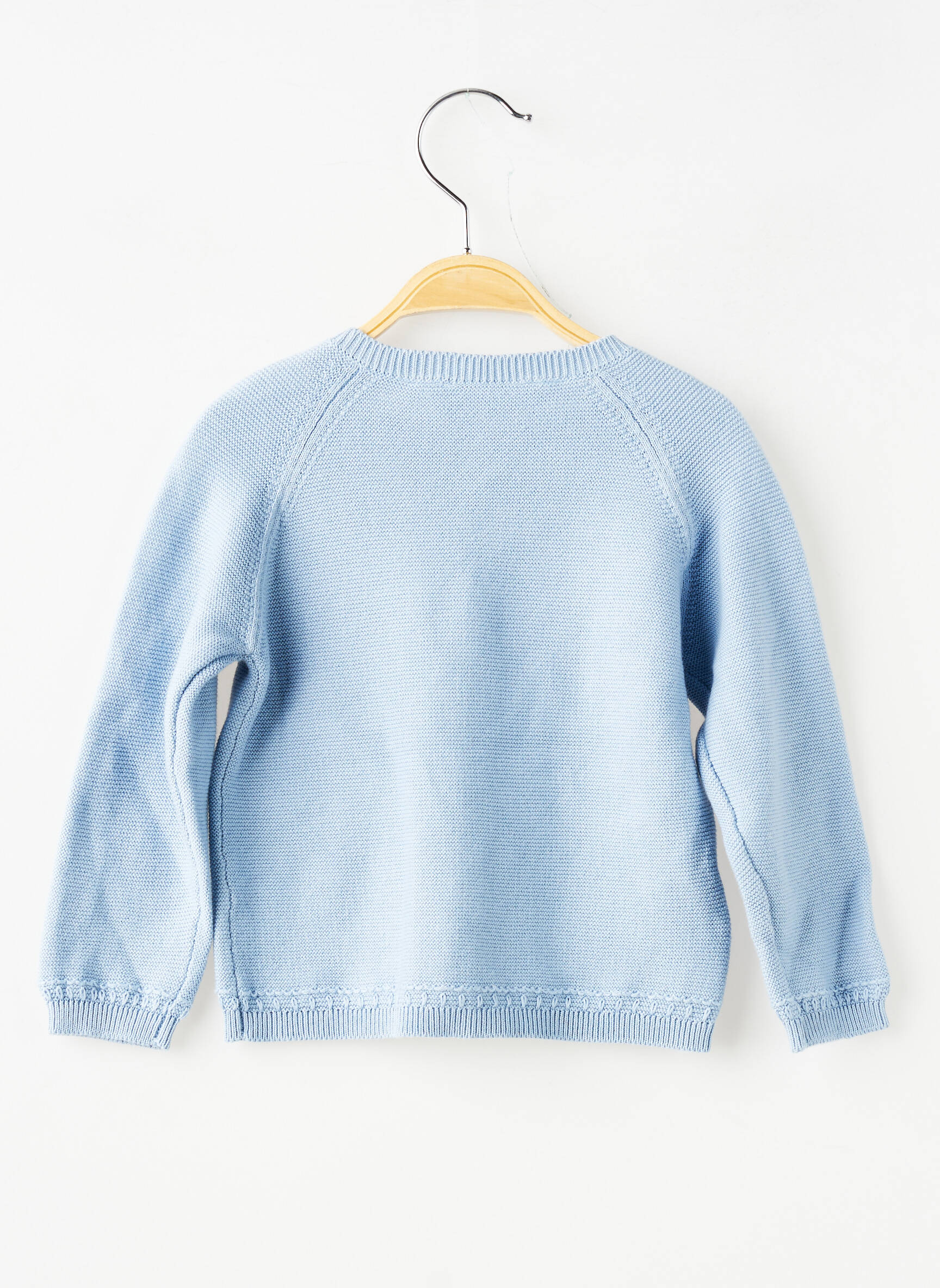 Gilet manches longues coupe droite bleu MAYORAL enfant