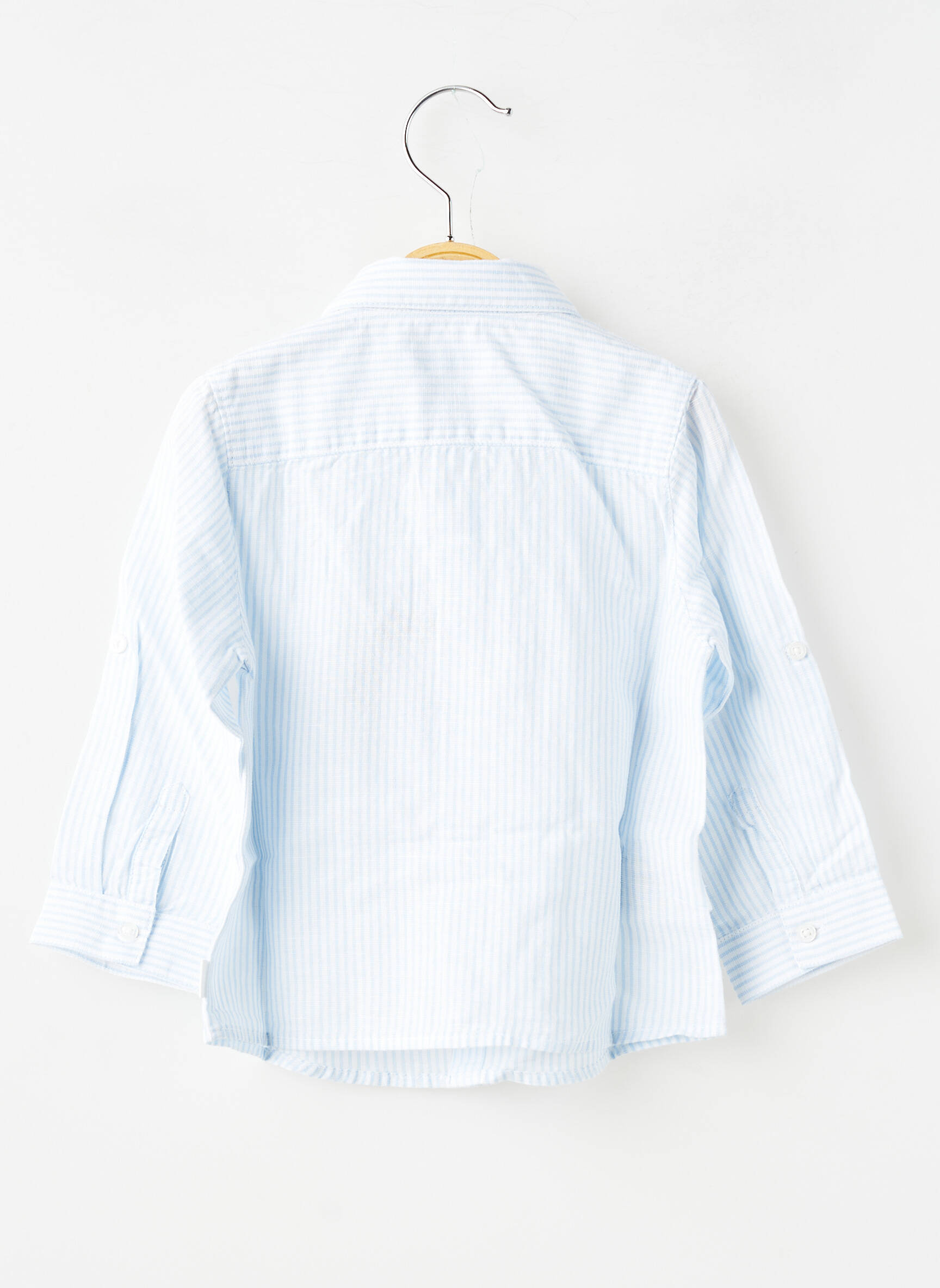 Chemise manches longues coupe droite bleu MAYORAL garçon