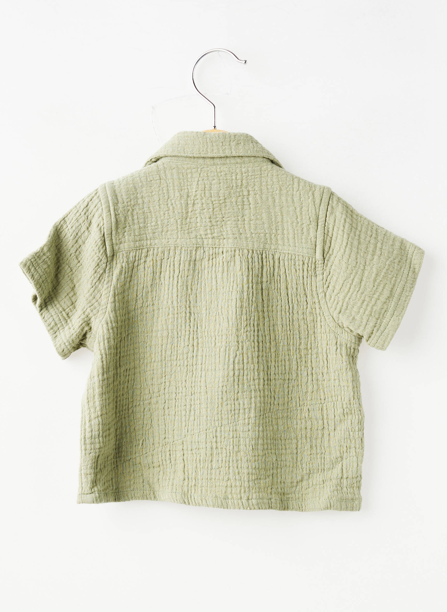 Chemise manches courtes coupe droite vert NOPPIES garçon