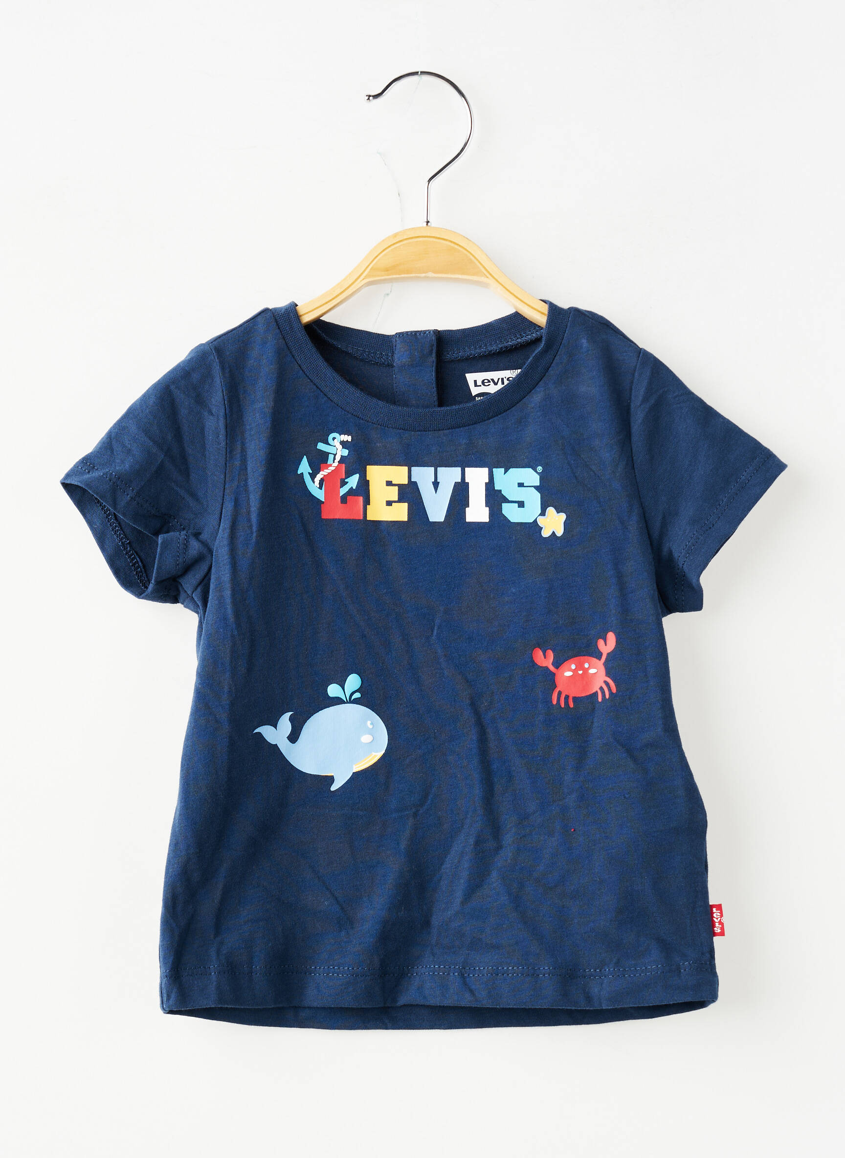 T-shirt coupe droite manches courtes bleu LEVI'S enfant